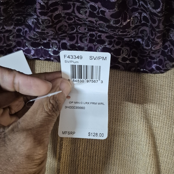 Coach Purple and Silver Clutch - Picture 6 of 6